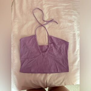 Shein Front Tie Crop Top